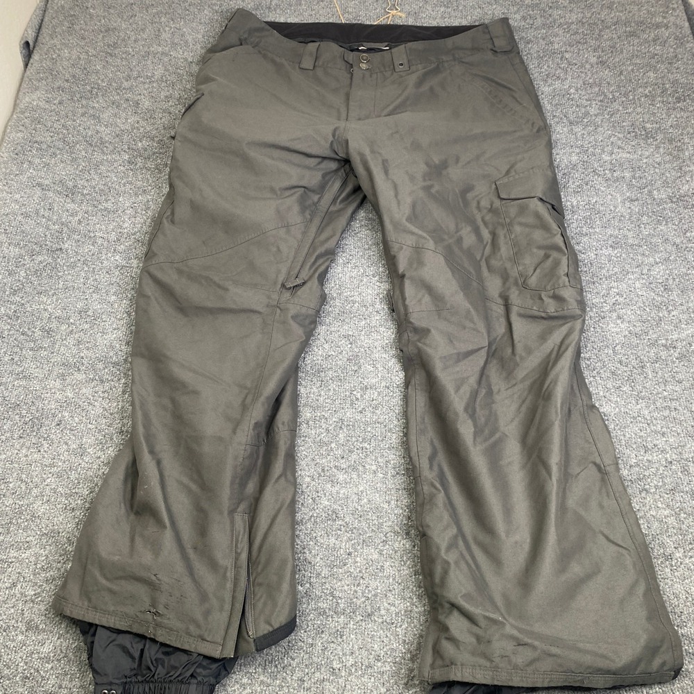Burton Dryride Mens Cargo Snow Pants Gray Ski Snowboard MB CARGO PT-SIG XXL